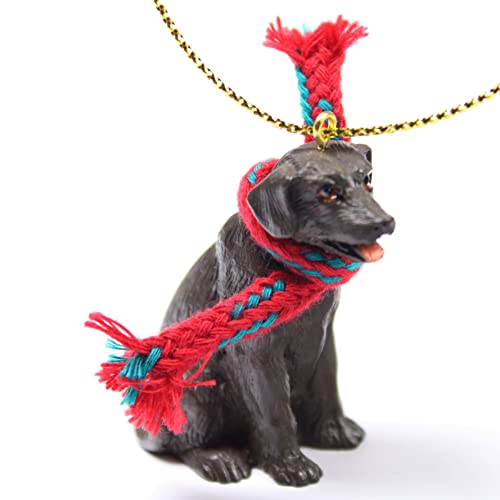 Chocolate Lab Tiny Miniature One Christmas Ornament - Delightful!