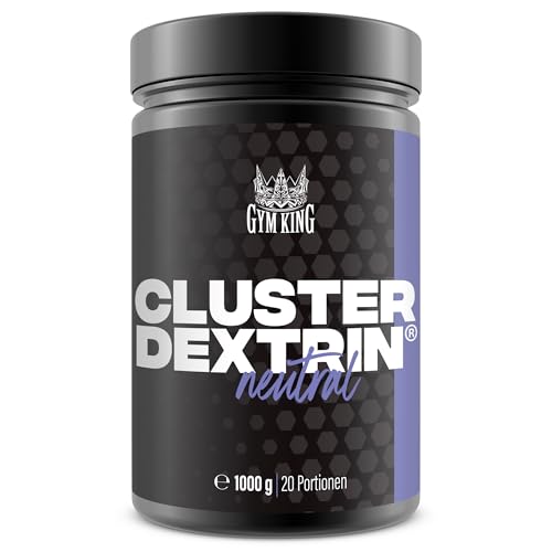 Gym King Cluster Dextrin® – Hochverzweigtes zyklisches Dextrin (Cyclic Dextrin) – Kohlenhydratpulver für Sport & Training – 1 kg Dose – Made in Germany