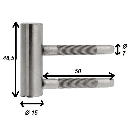 1 Stck. Spezialrahmenteil für 3-tlg. Bänder, Holzzarge für Glastürbeschläge