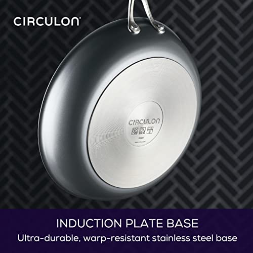 Image of Circulon A1 Series with ScratchDefense Technology Nonstick Induction Cookware /Pots and Pans Set, 10 Piece - Graphite