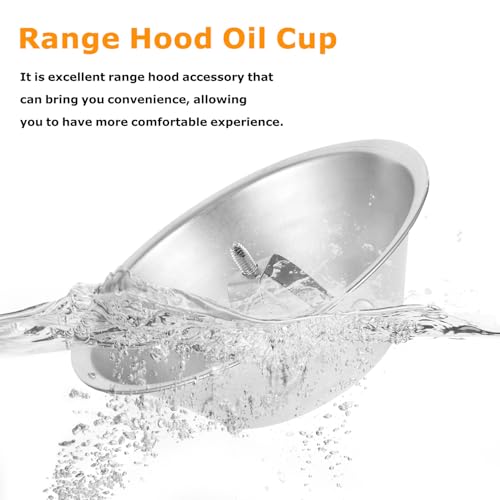 Recipiente inoxidable para aceite de campana extractora DOITOOL, accesorios prácticos, 4 uds 7