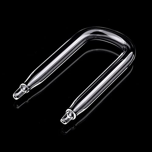 WEAVERBIRD Difusor de CO2 U Bend en forma de U, tubo de vidrio en forma de U, accesorio DIY para acuario CO2, tubo de oxígeno, regalo para mascotas Cover