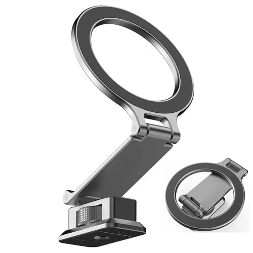 Image of yantralay Foldable Magnetic Phone Mount with ARCA Connector & Cold Shoe Adapter, Adjustable Tripod Phone Holder for i-Phone & Smartphones