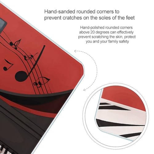 Báscula Digital de Baño Music Note Piano 180kg miniatura 4
