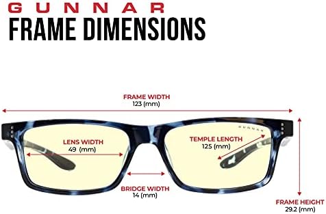 Kids Blue Light Blocking Glasses | Cruz Kids Large Navy Tortoise/Amber Natural by GUNNAR | Patented 65% Blue Light Protection with Smudge Resistent Lens, Durable & Flexible Frame — view 4