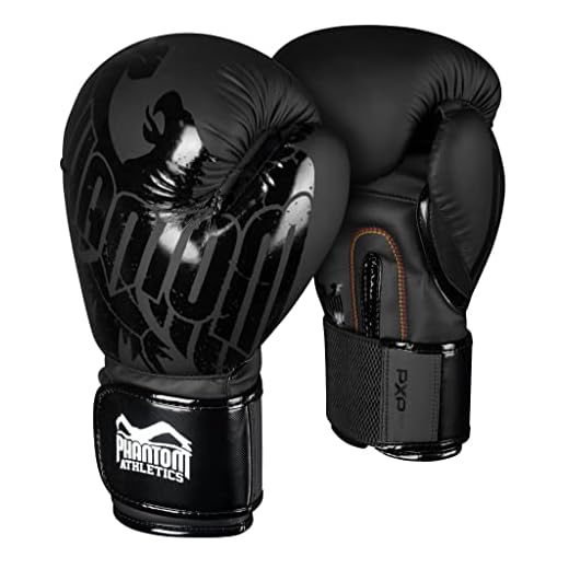 Phantom Boxhandschuhe German Eagle | MMA Muay Thai-Boxing Gloves | 10-16 oz | Männer - Schwarz