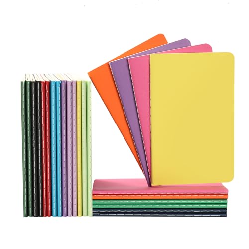 Lot de 24 petits carnets de notes lignés A6 mini bloc-notes