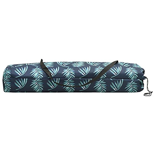 Bigbarley Outdoor Bed For Patio, Backyard, Garden, Outside Tanning Chairs,Beach Chair Lounge Chair With Steel Frame And Breathable Textile Fabric,Two Person Folding Sun Lounger Leaf Print Steel #TOP7