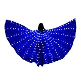 ☾No es fácil de caer: la barra retráctil hace que las alas de mariposa iluminadas sean más fáciles de controlar la capa brillante. El cuello autoadhesivo para que te lo pongas y quites fácilmente, y no se caiga fácilmente.