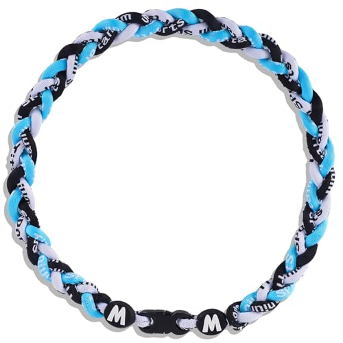 Image of Willtok Premium 18inch Baseball Necklace w /Nylon Tri-Braided Rope Tornado Design