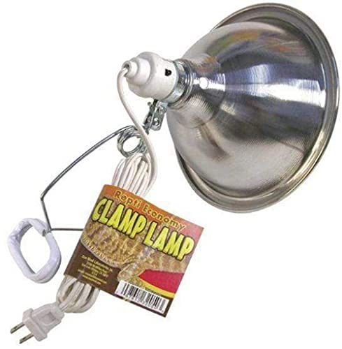 Zoo Med Economy Clamp Lamp with 8.5-Inch Dome, Chrome