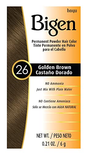 #26 Golden Brown Bigen Permanent Powder (12 Pack)