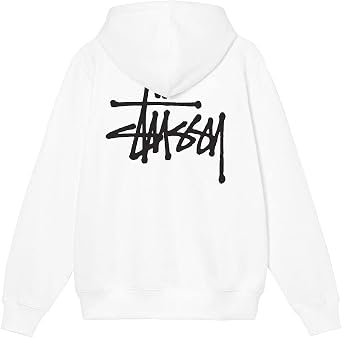 Stussy Sweatshirt Hoodie BASIC HOODIE Basic Logo Print Parallel Import