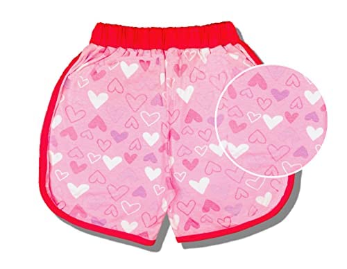 Image of 100% Cotton Printed Combo Shorts for Girls - Regular Fit Set of 2