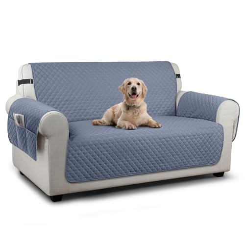 Image of TAOCOCO Sofa Covers 2 Seater,Settee Covers,Non Slip Sofa Covers,Sofa Slipcovers,Pet Couch Covers,Washable Sofa Protectors for Dogs(Grey)