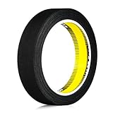 LLPT Ruban d'Étanchéité Thermocollant Étanche | 20mm x 5m x 0.15mm | Matériau de Support Standard de L'industrie | pour Réparation de Combinaisons de Plongée Combinaisons de Pêche (IR865) | Noir