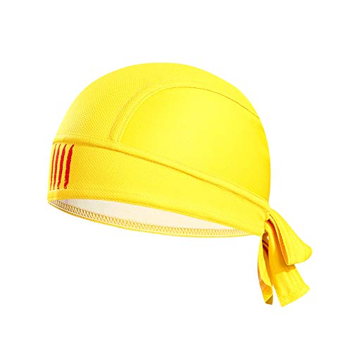 ShopINess Gorro Bandana de Ciclismo Deportivo Transpirable Unisex para Ciclismo Correr Bicicleta Debajo del Casco Banderas (Senyera)…