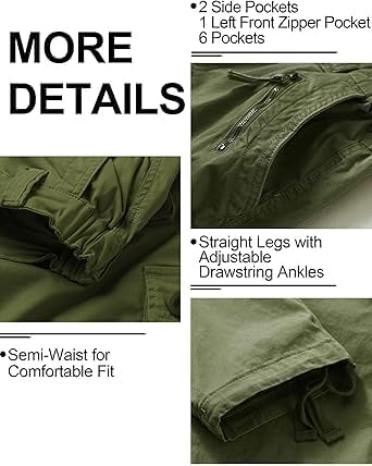 Cargo Pants Women Baggy Camo Tactical Pants Straight Leg Casual Y2K Work Trousers with 9 Pockets No Belt - Image 4