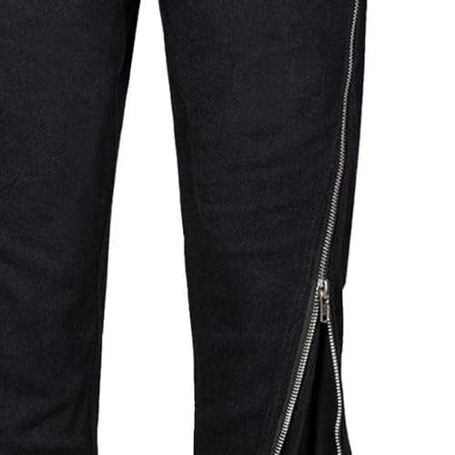 Mens Trendy Wide Leg Jeans Casual Regular-fit Zipper Jean Pant Comfort Bootcut Male Denim Pants4