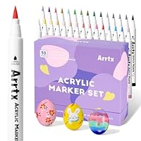 Arrtx Simptap Acrylmarkers Paint Brush Tip Markers (Top Valve Action) - 36 kleuren | Be Creative Shop