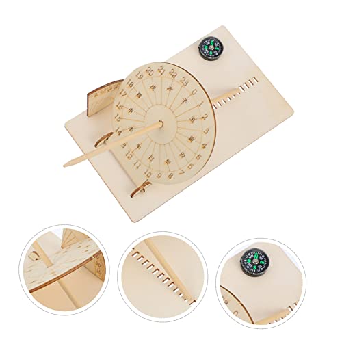 Reloj de sol educativo para aprender astronomía en el jardín con proyectos de madera DIY 4