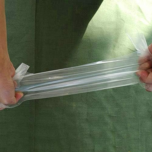 VIGAN Transparent PVC Tarpaulin Tent Cover Windows Windproof Waterproof Garden Tarp (2MX6M)