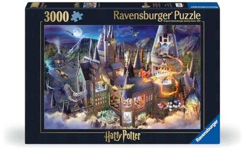 Ravensburger - Puzzle 3000 Harry Potter, Hogwarts Interior | Puzzle Per Adulti | Per Tutta La Famiglia | Con Una Misura Di 121x80 Cm | Regalo Adulti