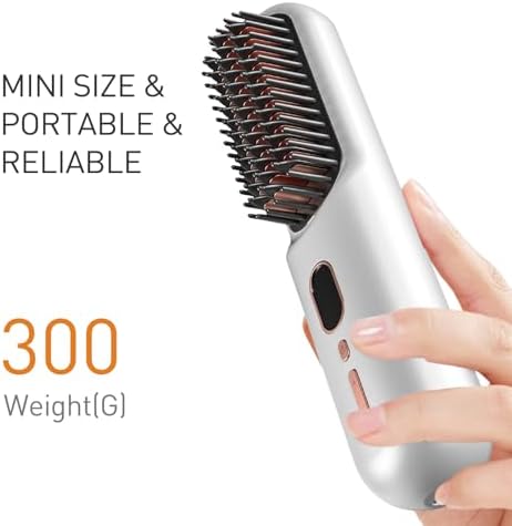 Effortless Style: Review MODESTY Portable Cordless Hair Straightener Brush