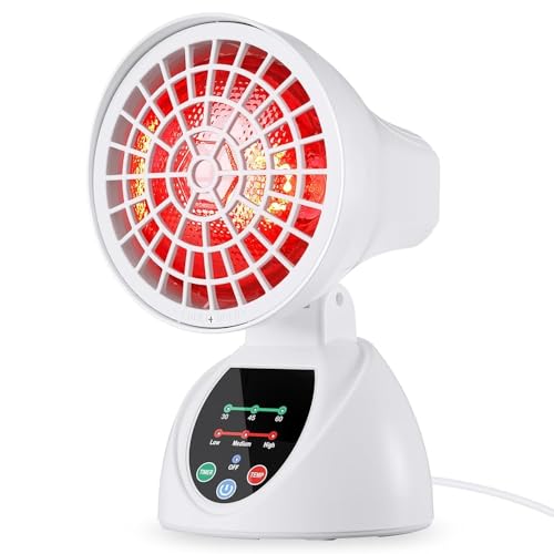 Lampe infrarouge 150 W avec minuterie réglable et grille de protection thermique