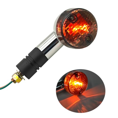Image of Motorcycle Bullet Turn Signal Lights (Smoke Shell)