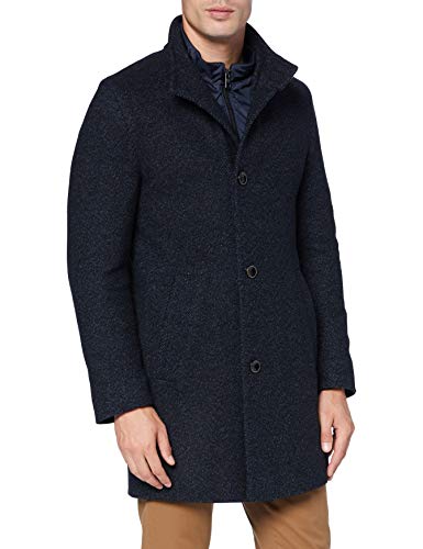 Preisvergleich Produktbild Bugatti Herren 621428-64428 Wollmantel, Marine, 48
