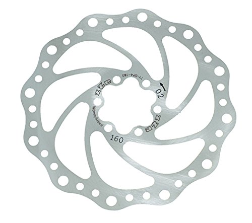 A2Z Unisex's Teppan Yaki SP4 Disc Rotor, Silver, 160 mm