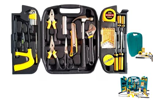 Kit Ferramentas Maleta Ferramentas Jogo Manuais Mala Multiuso P/Casa Reparos Domésticos Simples 26,