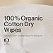 The Honest Company 100% Pure Organic Cotton Dry Wipes | Multi-Use Disposable Facial Cloth and Baby Wipe | Hypoallergenic and Gentle on Skin | 192 Count