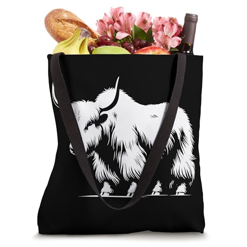 Bolso Tote Monocromático Yak Dad Mom Lover miniatura 4