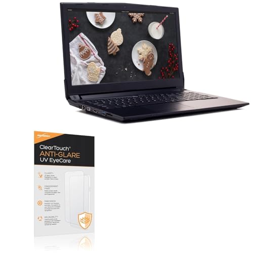 BoxWave Screen Protector Compatible With System76 Gazelle (15 in) - ClearTouch Anti-Glare Anti-UV EyeCare (2-Pack), Filters out Harmful Blue Light Reduce Fatigue
