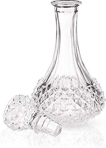Image of Whiskey Decanter /Wine Carafe,1000ml Liquor Decanter for Alcohol, Wine, Scotch, Brandy or Bourbon, Lead-Free Crystal - 1pc, Clear.