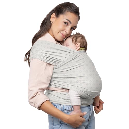 Image of Boba Baby Wrap Carrier – Original Baby Sling Carrier for Newborns (7–35 lbs), Soft, Secure, Hands-Free & Ergonomic, Ideal for Comfortable Bonding, New Parents (Serenity Anvi)