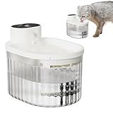 Acunny Fuente De Agua para Gatos | Filtración Profunda Automática Silenciosa,Fuente De Agua para Gatitos Y Bebedero para Perros - para Perro Cachorro Gatito En Hogar Apartamento Y Viaje