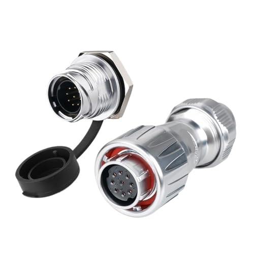 DZ-20 Aviation with Four Holes and Plastic Cover, Reverse Installation, 2-14 core Industrial Equipment Connector(9 core)