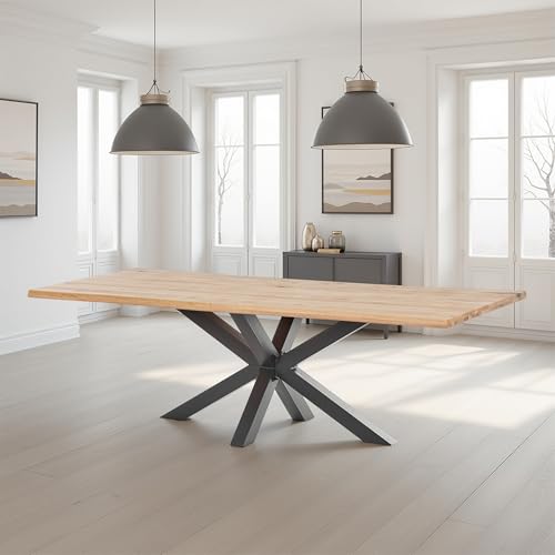 WOODLIVE DESIGN BY NATURE Massivholztisch Brian, 200 x 100 cm Tisch aus...