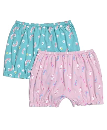 Image of Jockey SG06 Girls Super Combed Cotton Printed Bloomers (Pack of 2)