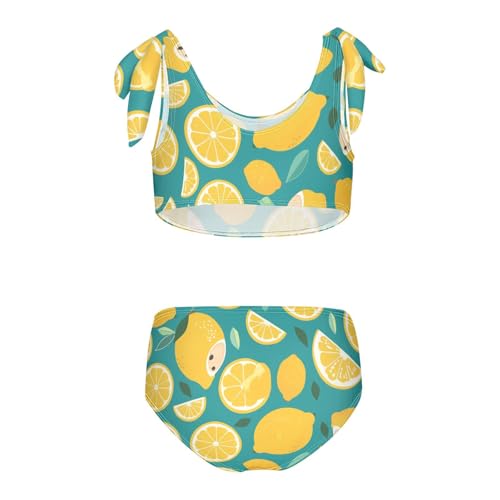 KLL Slices Whole Lemons Girls Two Piece Bikini Sets Beach Swimsuit Swimming Suits Cute Shoulder Strap2