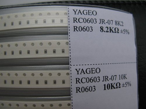 0603 a practical SMD chip resistor and capacitor book kit, electronic component