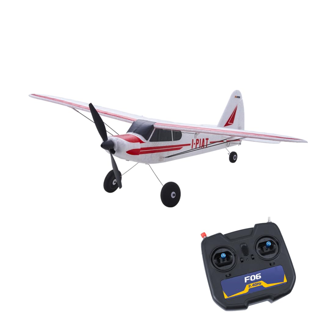 Modelo de avión RC 2,4 GHz, 6 canales, 500 mm de envergadura, entrenador de una sola hoja, EPP de ala rígida, avión realista con tres modos de vuelo, retorno de una llave (RTF), adecuado para