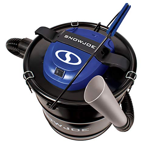 Snow Joe ASHJ201 4.8-Gallon 4-Amp Ash Vacuum w/Metal Storage Tank, Hose, Filters, Cord Organizer