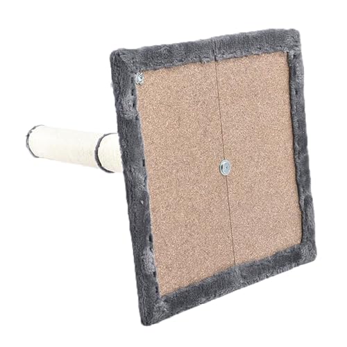 Kratzsäule für Katzen,Kratzbaum für Katzen 80cm Kratzsäule XXL Natural Sisal Seil Pole mit hängendem Ball, weicher Plüsch,Scratching Post