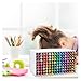 KAJHSTLOZ Multi-Slot Marker Holder, Art Supply Organizers for Desk Pens and Colored Pencils with Removable Dividers(White 120 Holes)