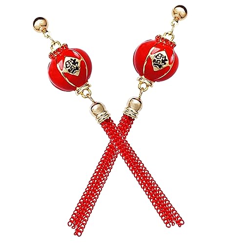 VALICLUD 1 Par De Pendientes De Linterna Pendientes De Moda Pendientes Colgantes Linternas Decorativas De La Tapa Pendientes Festivos Pendientes Colgantes Para Niñas Pendientes