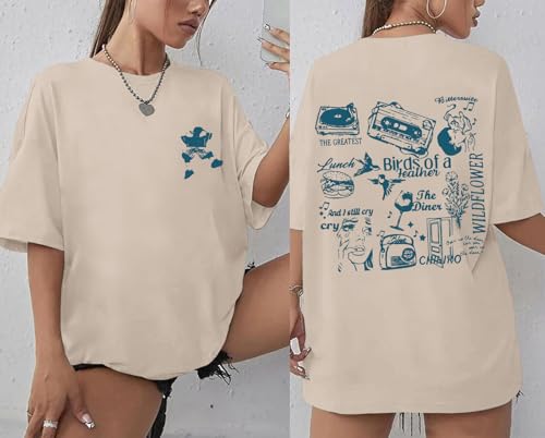 Oversized Concert Album Shirts Rock Band Tees for Women Hip Hop Gifts for Concert Lovers Music Festival Outfits Tops4